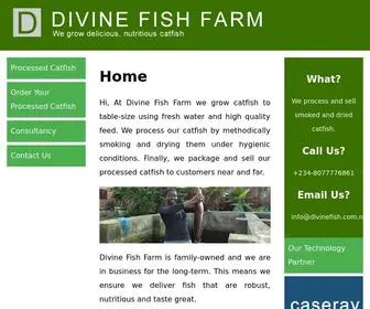 Divinefish.com.ng(We grow and process (smoke and dry) delicious) Screenshot