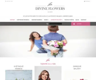 Divineflowers.cz(Květinářství rozvoz po celé ČR) Screenshot