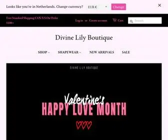 Divinelilyboutique.ca(Specializing in) Screenshot