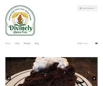 Divinelyglutenfree.com(Divinely Gluten Free Baking Mixes & Foods) Screenshot