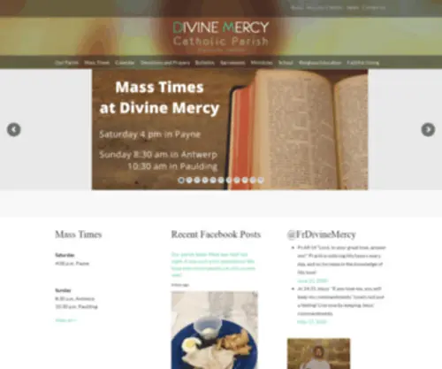 Divinemercycatholic.com(Three Churches) Screenshot