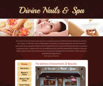 Divinenailsnspa.com(Divine Nails &amp; Spa) Screenshot