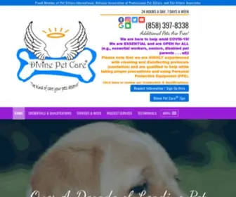 Divinepetcare.com(Pet Sitter) Screenshot