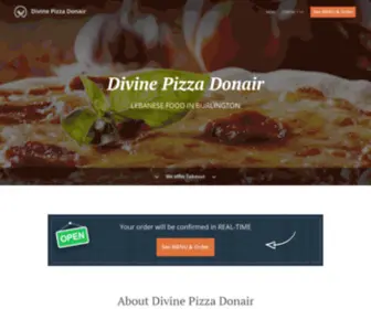 Divinepizzadonair.ca(Order Online for Takeout / Pickup. Here at Divine Pizza Donair) Screenshot