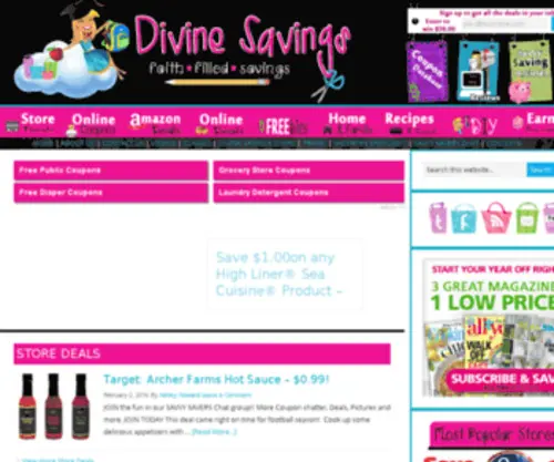 Divinesavings.com(Forsale Lander) Screenshot