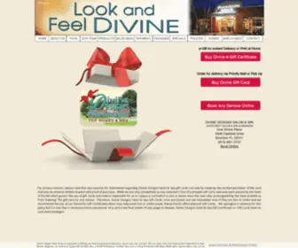 Divinespacard.com(Divine Spa Gift Card) Screenshot