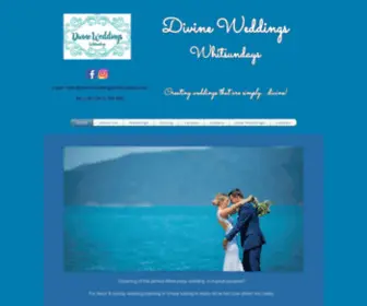 Divineweddingswhitsundays.com.au(Wedding Planner) Screenshot