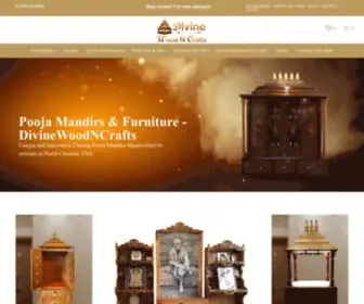Divinewoodncrafts.com(Pooja Mandir USA) Screenshot