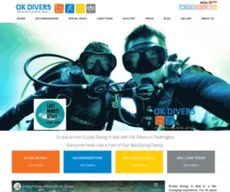 Divingbali.cz(OK Divers Bali) Screenshot