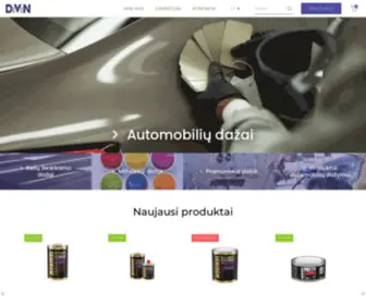 Divinitus.lt(Profesionalūs automobiliniai dažai ir automobilių dažymo reikmenys internetu) Screenshot