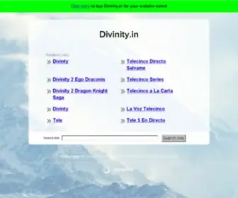 Divinity.in(This website) Screenshot