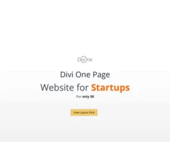 Divione.com(Divi One Page Website for only $8) Screenshot