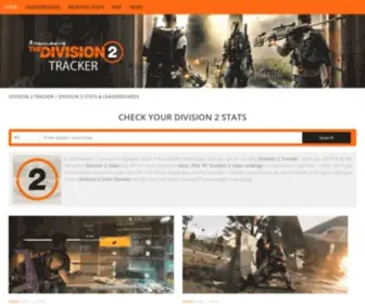 Division2Tracker.com(Division 2 tracker) Screenshot