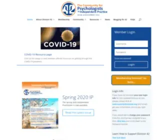 Division42.org(APA Division 42 Psychologists in Independent Practice) Screenshot