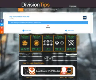 Divisiontips.com(Division Tips) Screenshot