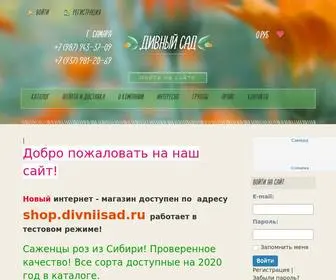 Divniisad.ru(Принимаем заказы на саженцы в Самаре) Screenshot