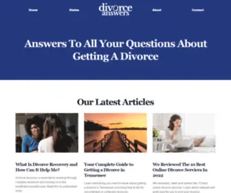 Divorceanswers.com(Answers To All Your Divorce Questions) Screenshot