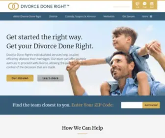 Divorcedoneright.com(Family Law Attorneys & Divorce Lawyers) Screenshot