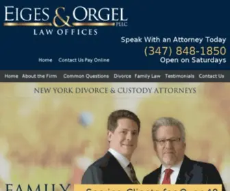 Divorcelawfirmnewyork.com(Eiges & Orgel) Screenshot