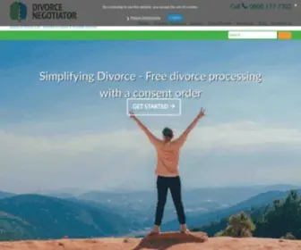 Divorcenegotiator.co.uk(Quick and Amicable divorce with Divorce Negotiator in England and Wales) Screenshot