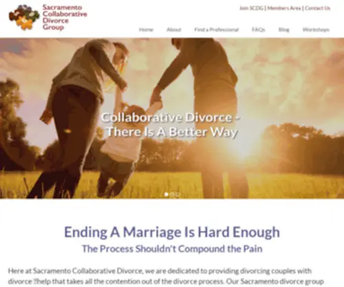 Divorceoption.com(Sacramento Collaborative Divorce) Screenshot