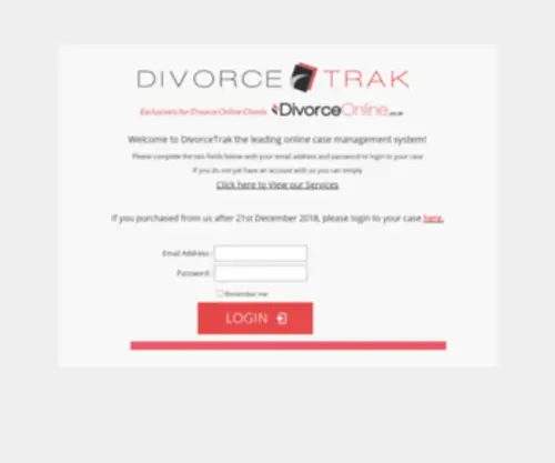 Divorcetrak.co.uk(UK Divorce from £65.00) Screenshot