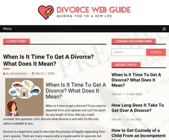 Divorcewebguide.com(Guiding you to a new life) Screenshot