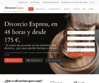 Divorcioexpres.com(En tramitamos su divorcio express o de mutuo acuerdo de forma rápida y económica) Screenshot