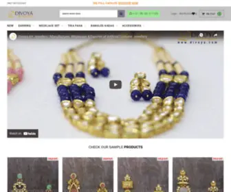 Divoya.com(Buy Indian Fashion Imitation Jewellery at Wholesale from Manufacturer) Screenshot