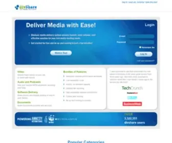 Divshare.com(Professional Media and Document Sharing) Screenshot