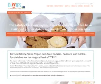 Divvies.com(Vegan, Nut Free Cookies, Chocolate, Popcorn, Cupcakes) Screenshot