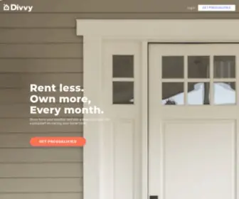 Divvyhomes.com(Rent-To-Own Your Dream Home) Screenshot