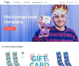 Divvyupsocks.com(The Custom Sock Company) Screenshot