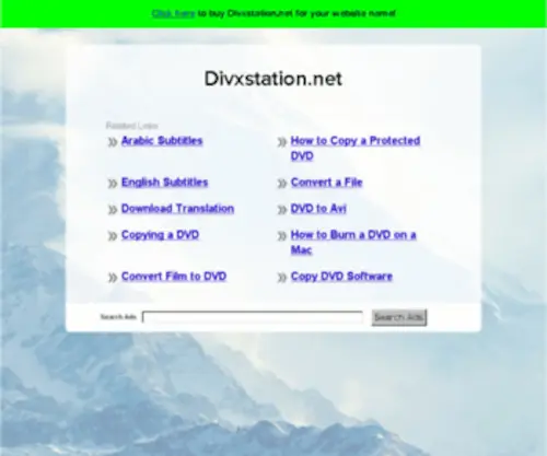 DivXstation.net(The Best Search Links on the Net) Screenshot