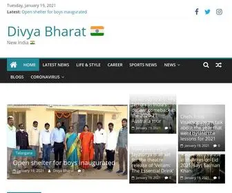 Divya-Bharat.com(Divya Bharat) Screenshot