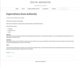 Divyaaradhya.com(Information Security) Screenshot