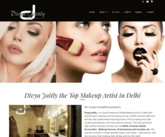 Divyajaitlymakeupartist.com(Top Makeup Artist in Delhi) Screenshot