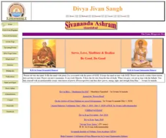 Divyajivan.org(Sivananda Ashram) Screenshot
