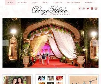 Divyavithika.com(Wedding Planner in Bangalore) Screenshot