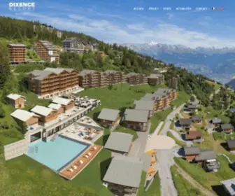 Dixence-Resort.ch(Complexe hôtelier et résidences à Hérémence) Screenshot