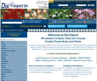 Dixexport.com(Koop de beste bloembollen voordelig bij BULBi.nl) Screenshot