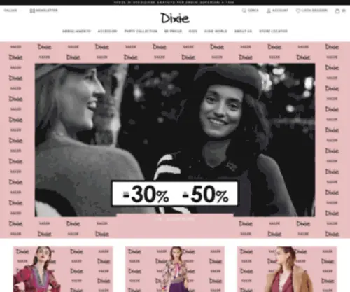 Dixie.it(Dixie Shop Online Dixie fashion Sito Ufficiale) Screenshot