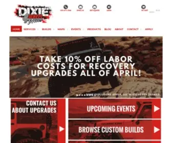 Dixie4Wheeldrive.com(4X4 Shop & Jeep Modifications) Screenshot