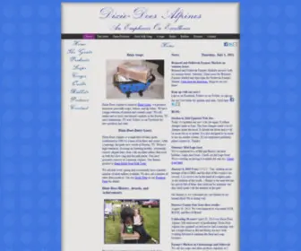 Dixiedoesalpines.com(Dixie Does Alpines and Dixie Soaps Goat Milk Soap) Screenshot