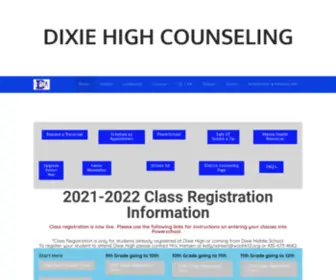 Dixiehighcounseling.org(DIXIE HIGH COUNSELING) Screenshot