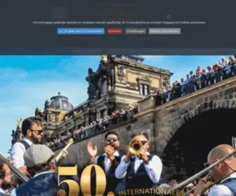 Dixieland.de(INTERNATIONALES DIXIELAND FESTIVAL Dresden) Screenshot