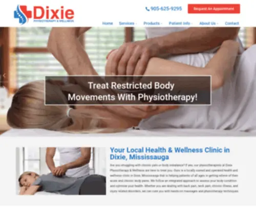Dixiephysio.com(Dixie Physiotherapy & Wellness) Screenshot