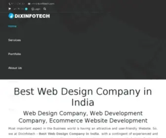 Dixinfotech.com(Best Web Design Company in India) Screenshot