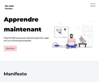 Dixmilleheures.fr(Dix mille heures) Screenshot