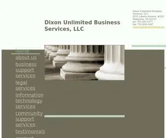 Dixonunlimited.com(Dixon Unlimited Business Services) Screenshot